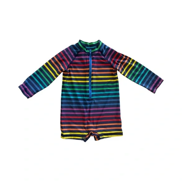 Primary Long Sleeve Rashguard Swimsuit Bundle 12/18M - Picture 2 of 4